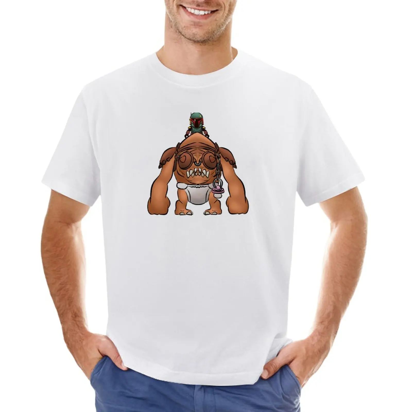 

Baby Chibi Rancor T-Shirt new edition customizeds summer clothes plus size tops Men's clothing