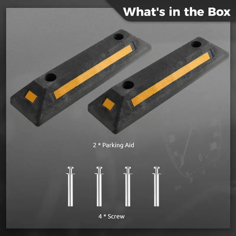Parking Aids Parking Stoppers Garage Floor Stopper Vehicle Gadget for Protecting Car Garage Wall Driveway Stopper 2Pcs