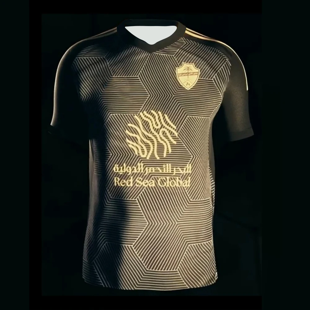 Men t shirts football jersey 24-25 Men Football Al Ahli Saudi Third T Shirt Youth Kids Oversized Sport Training Soccer Milan Uniform Quick-drying Tops