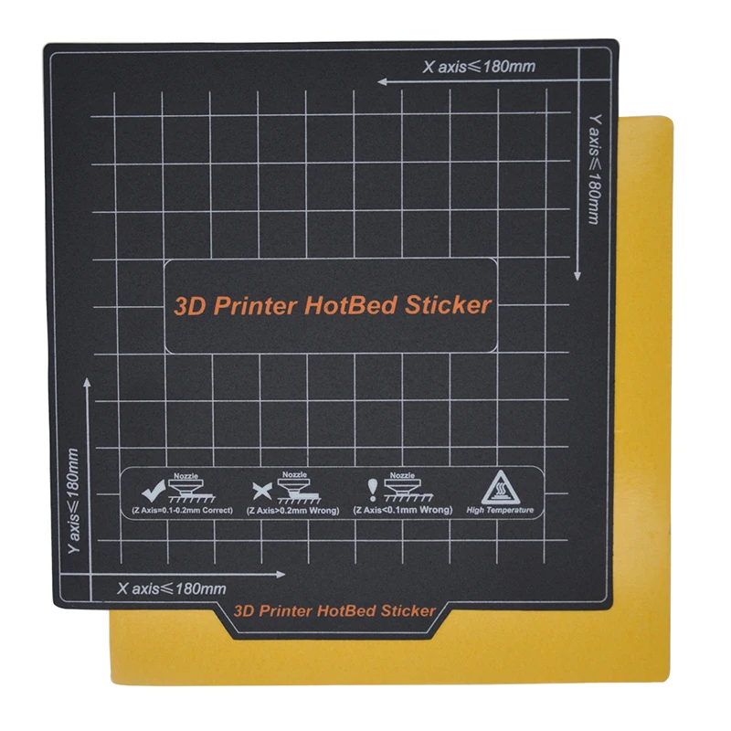 3D Printer Flexible Magnetic Plate Flex Bed Sticker 180*180mm 3D Printers Platform Bed For Kingroon KP3S