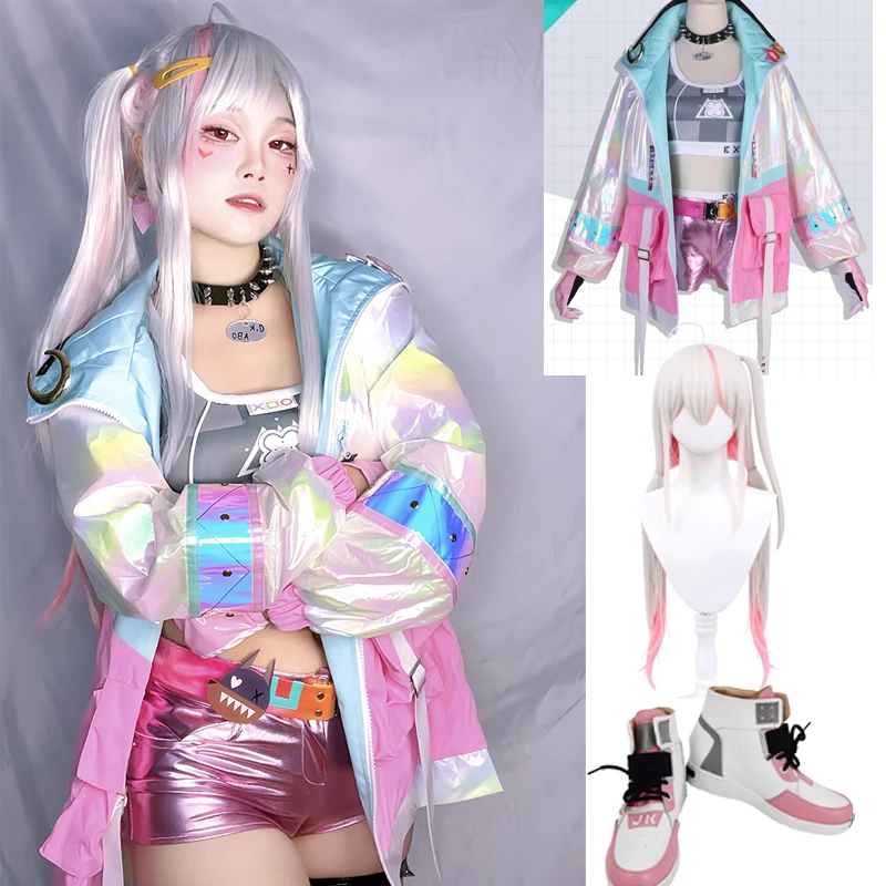

NIKKE The Goddess Of Victory Jackal Cosplay Costume Wig Shoes Women Roleplay Fantasia Halloween Carnival Custom All Uniform Set