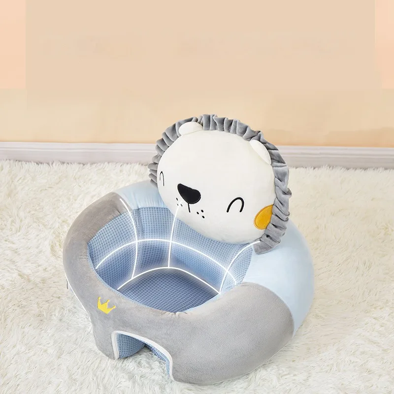 Cute Cartoon Baby Seats Sofa Cotton Baby Chair Washable Removable Sofa Infant Toddler Seats Infant Dining Chair