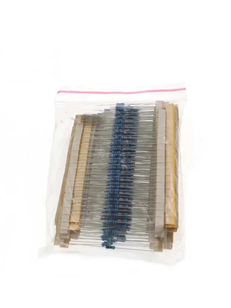 Carbon Film Resistor 600pcs Resistor Kit 10 Ohm-1MOhm 1/4W &plusmn;1% Carbon Film Single Resistor Electrical Electronics 30 Value