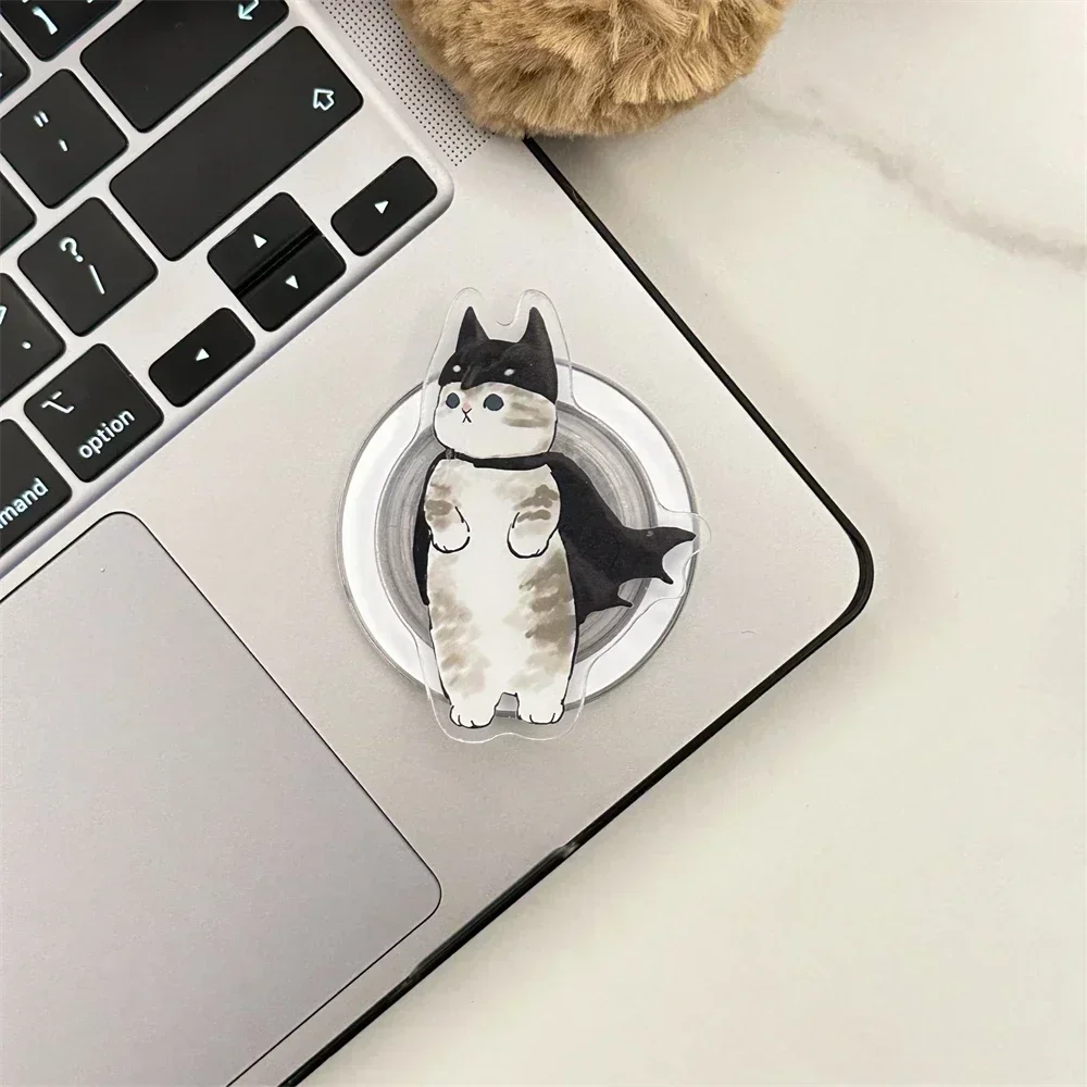 Ins Koreanische Cartoon Niedlichen Panda Katze für Magsafe Magnetische Telefon Griptok Grip Tok Stehen Faltbare Drahtlose Lade Fall Halter Halterung – Detail 17