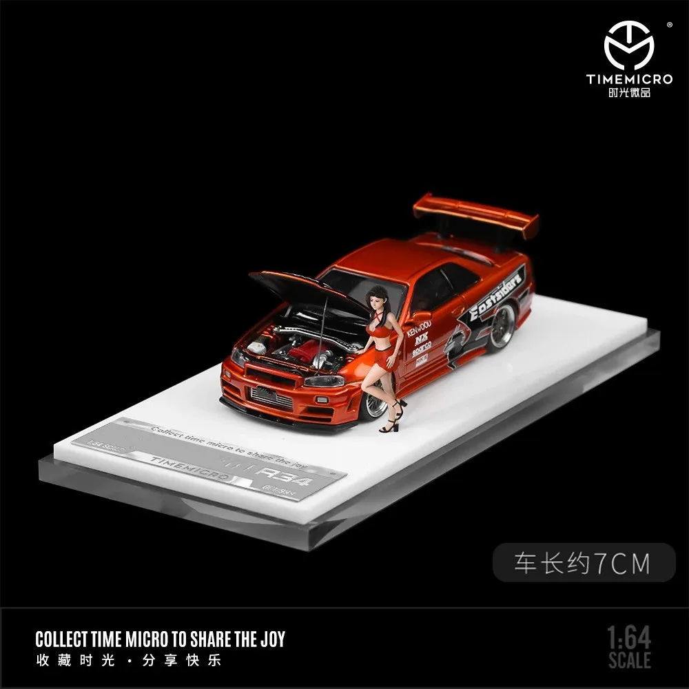 TIME MICRO 1:64 GTR 34 Z-tune Painting Alloy Car Model Model Car Collection& Display& Gift 5