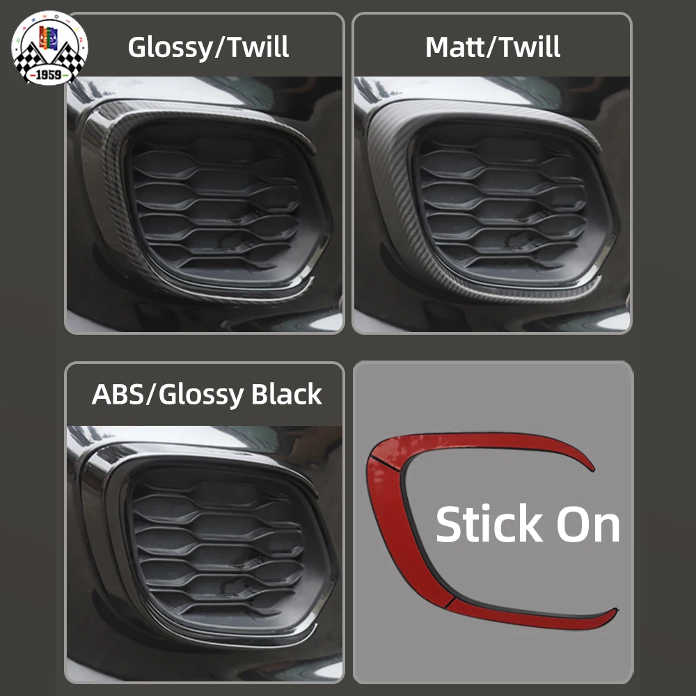 Absプラスチックスティックオンタイプのカバー,フロントバンパー用装飾