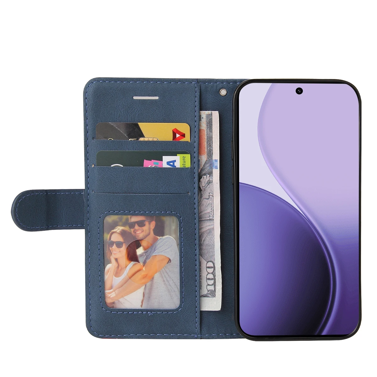 Versatile Magnetic Leather Flip Wallet Phone Case