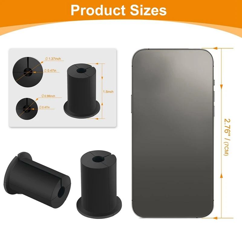 Cable Routing Kit 2 Piece for Starlink Cable Feed Through Bushings for 1Inch Wall Hole Ethernet Wall Grommet Silica Gel