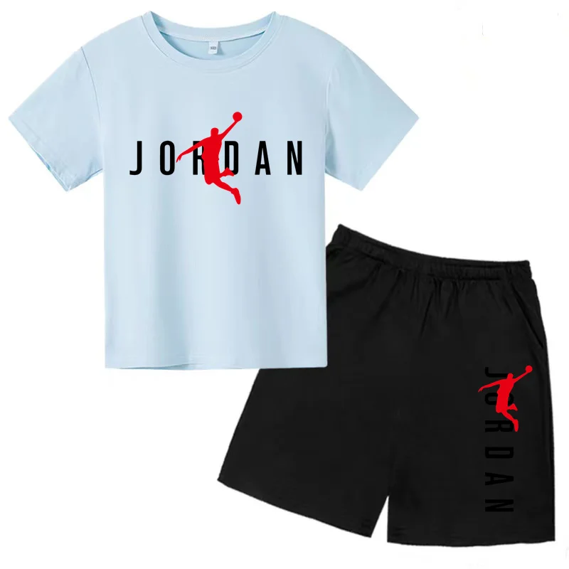 Sportset Kids Summer Outdoor Printed T-shirt Boys Girls Teen Summer Short Sleeved Sunny Charming Kids Casual T-shirt Ages 3-13 kids t shirt