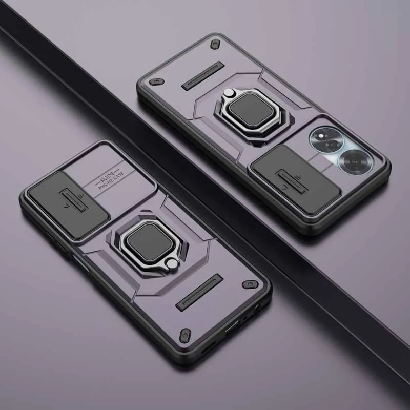 Shockproof Slide Lens Armor Phone Case Cover