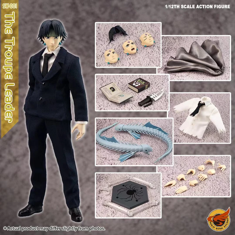 

In Stock Solo Wing Studio SW-001 1/12 HUNTER×HUNTER Phantom Troupe Chrollo Lucilfer Anime Action Figures Toys Models