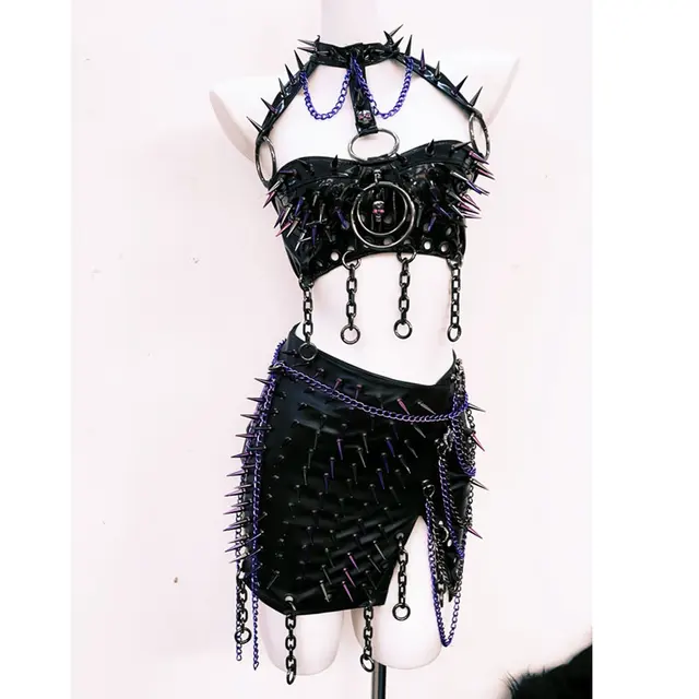 Cropped Halter Neck and Skirt Set 1