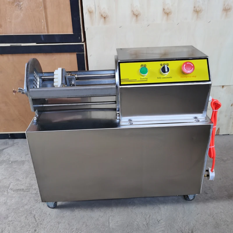 Electric Commercial Potato Chip Cutter French Fries Cutting Machine Stainless Steel Vegetable Fruit Shredding Slicer