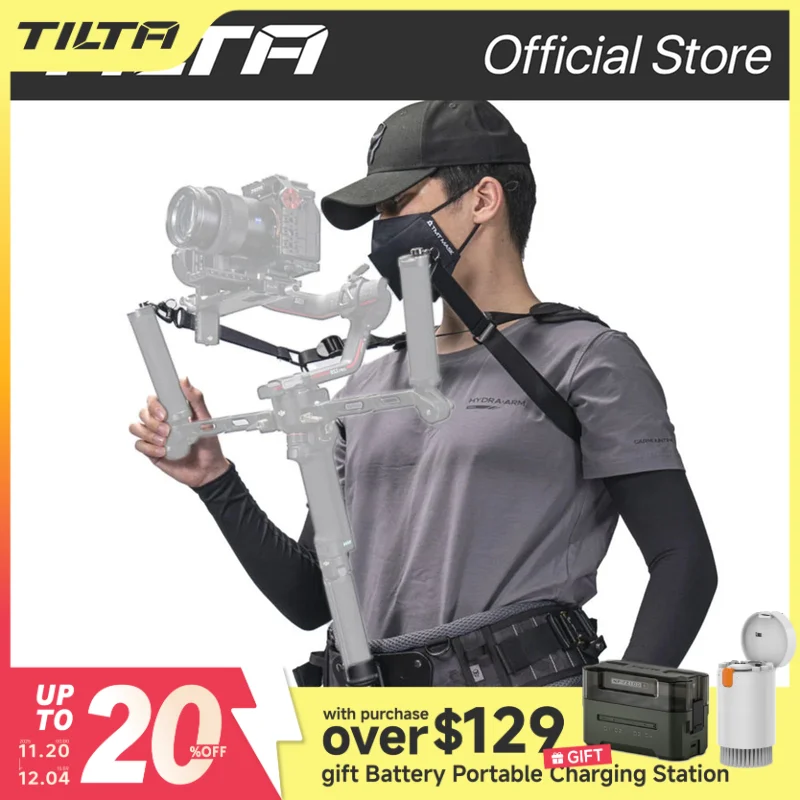 TILTA 軽量ジンバルサポートベストRS2、RSC2、RS3、RS3 Pro用