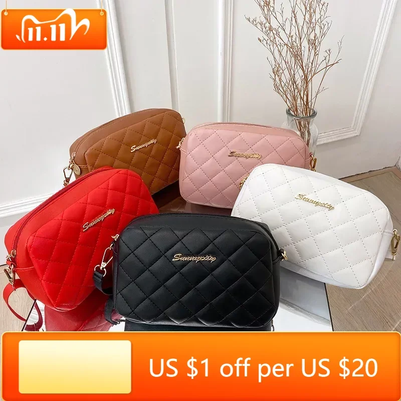 

Small PU Leather Fashion CrossBody Bags Zipper Thread Shoulder Bags for Women Designer High Quality Cheap 2022 New FLAP