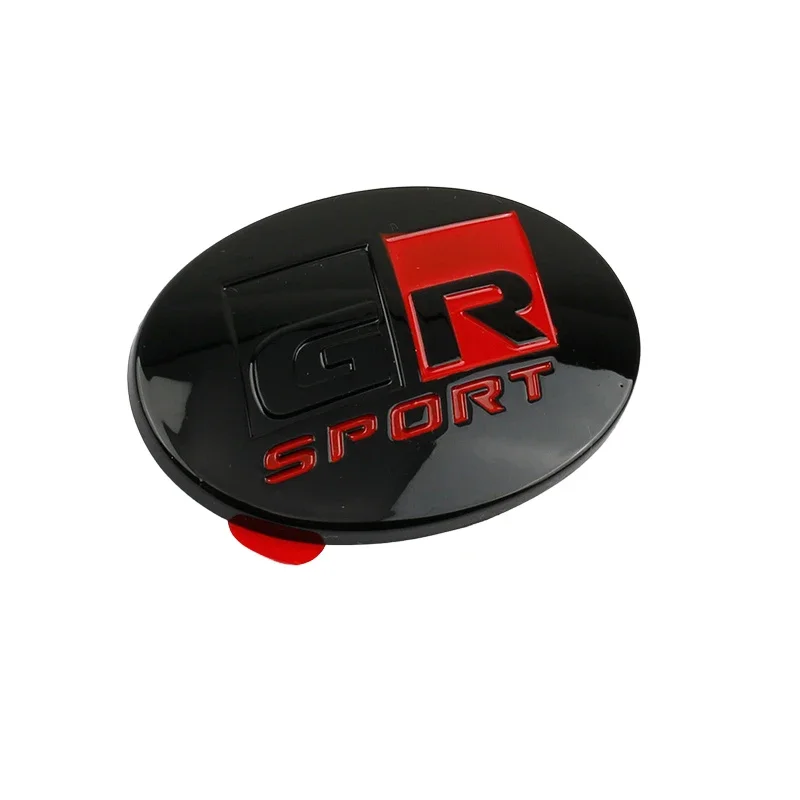 도요타 GR 스포츠 로고 스티어링 휠 커버 스티커 엠블럼 배지 데칼, 야리스 코롤라 RAV4 C-HR 캠리 수프라 프라도 타코마용