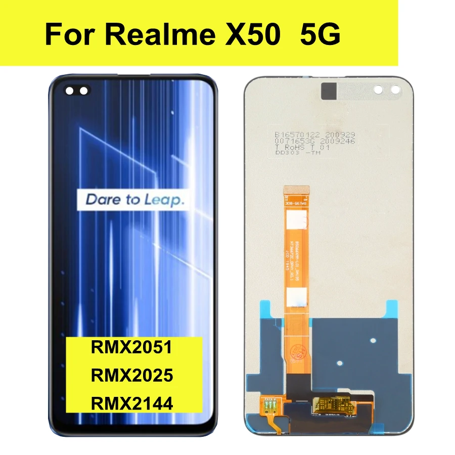 

6.57 ” For OPPO Realme X50 5G RMX2051 RMX2025 RMX2144 LCD DIsplay Touch Screen Digitizer Assembly Replacement