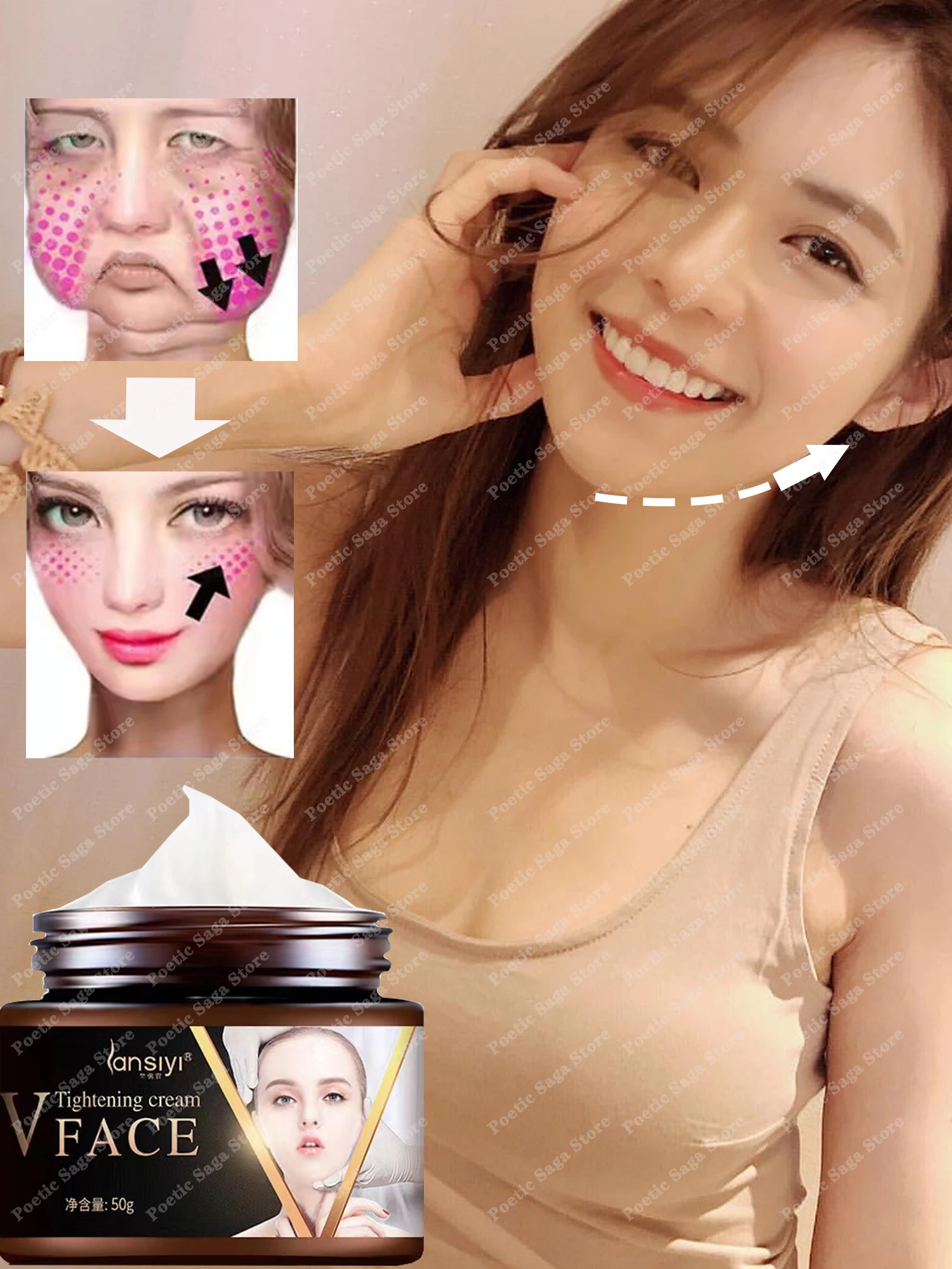 

Skinny Face Cream Miracle Product V Series Skinny Face Double Chin Remover Lifting Double Chin Cream