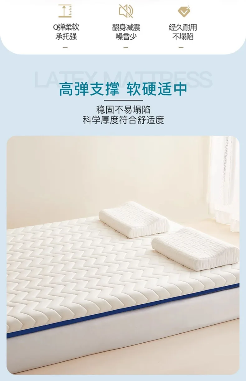 Description Picture 6 of itemMemory cotton latex mattress soft mat Home bedroom tatami student dormitory single sponge bed mattress