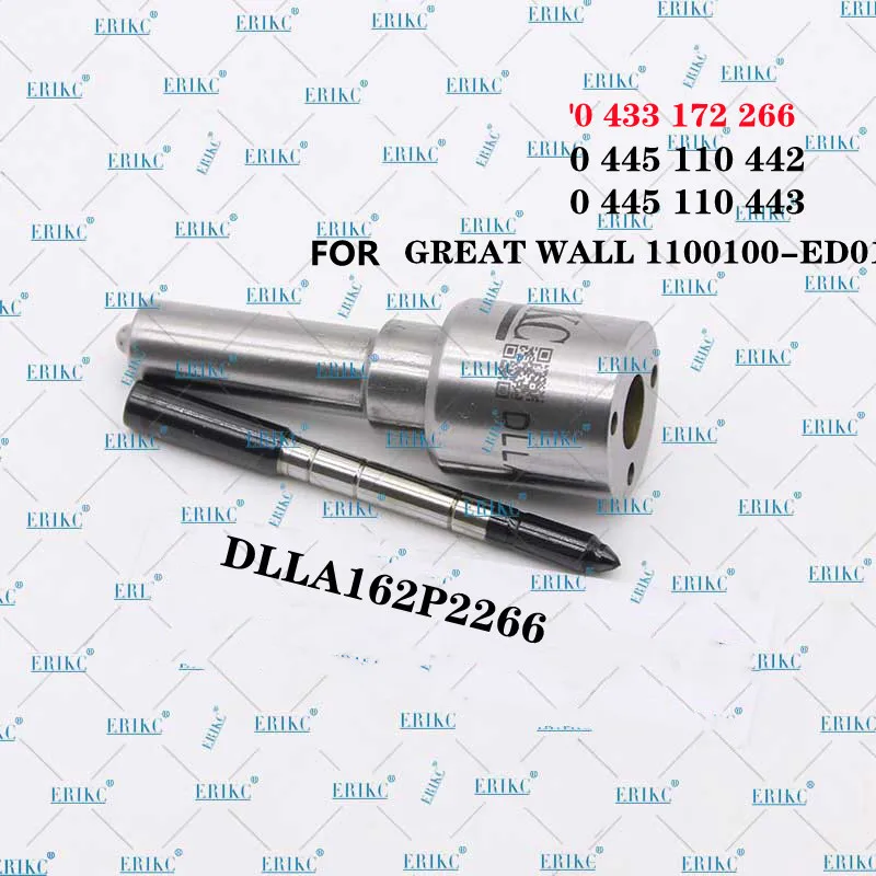 

ERIKC DLLA 162 P 2266 Common Rail Nozzle DLLA162P2266 OEM 0 433 172 266 0445110442 0445110443 For GREAT WALL 1100100-ED01B