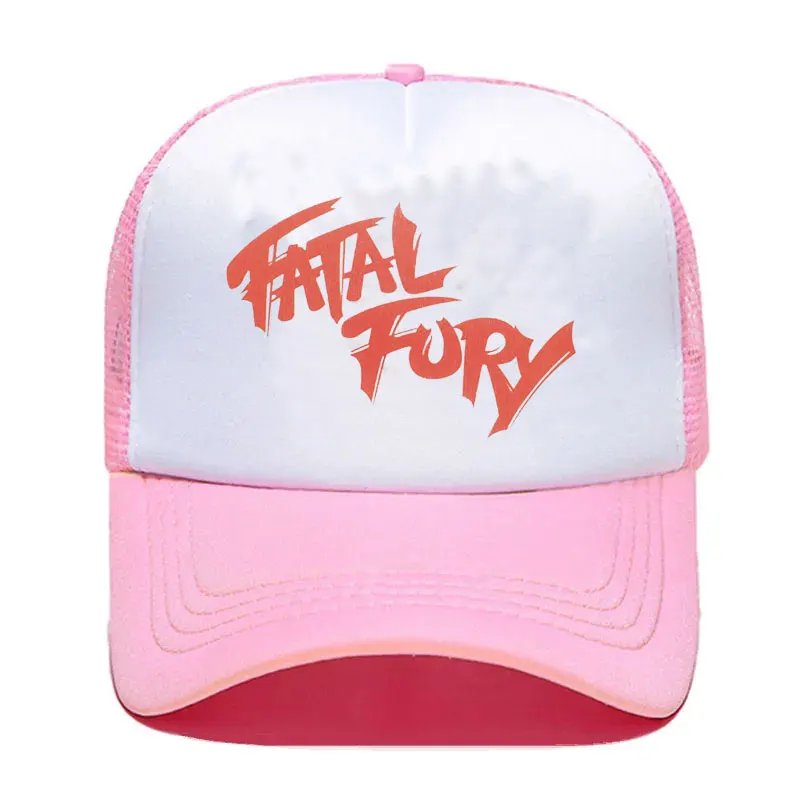 Terry Bogard Coser Cap FATAL Hat Trucker Cap Cosplay Coser Hat Summer Mesh Caps for Men Cosplay