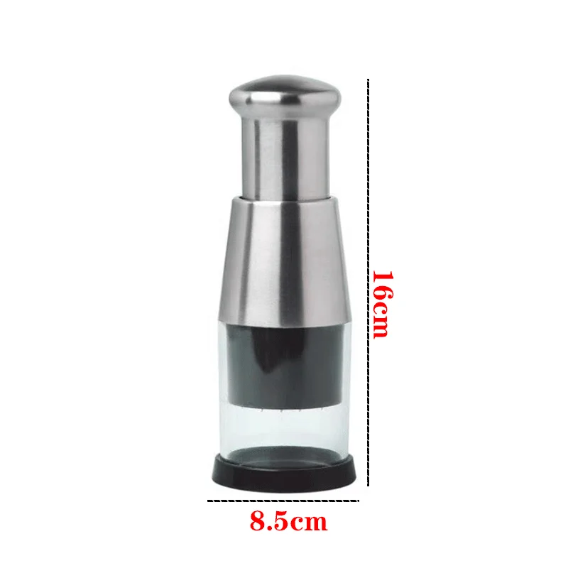 Description Picture 3 of itemMultifunctional stainless steel manual onion chopper food crusher garlic press room cutter meat grinder kitchen vegetable tools
