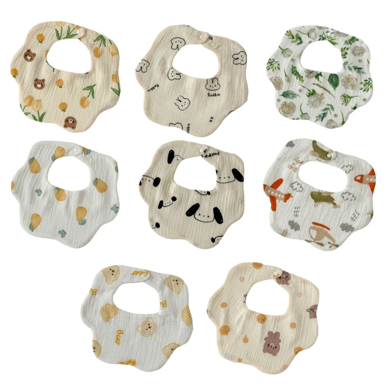 Cotton Bibs Newborn Toddler Drooling Apron Bib Baby Burp Cloth Strong Absorbent Feeding Bibs Baby Product Baby Bib