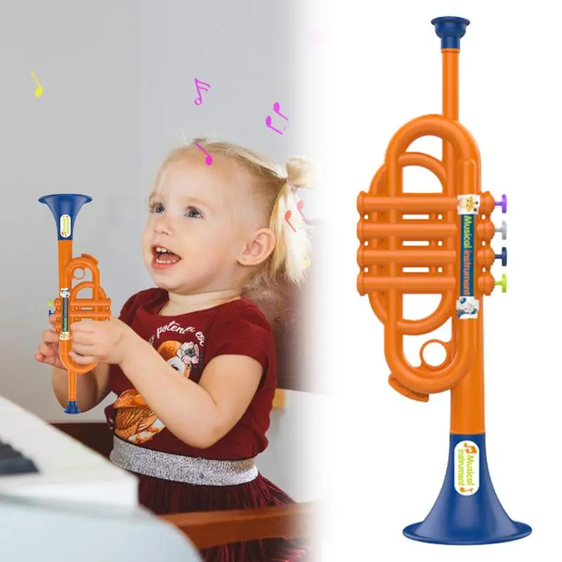Trumpet Toy For Kids Boys Educational Simulated Trumpet Instruments Toy Children's Early Childhood Musical Instrument For Boys 3
