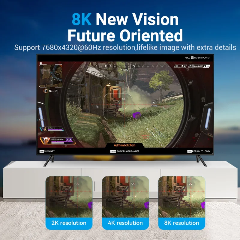 Vention High-Speed DisplayPort Cable - Enhanced Audio & 8K HDR Video Support