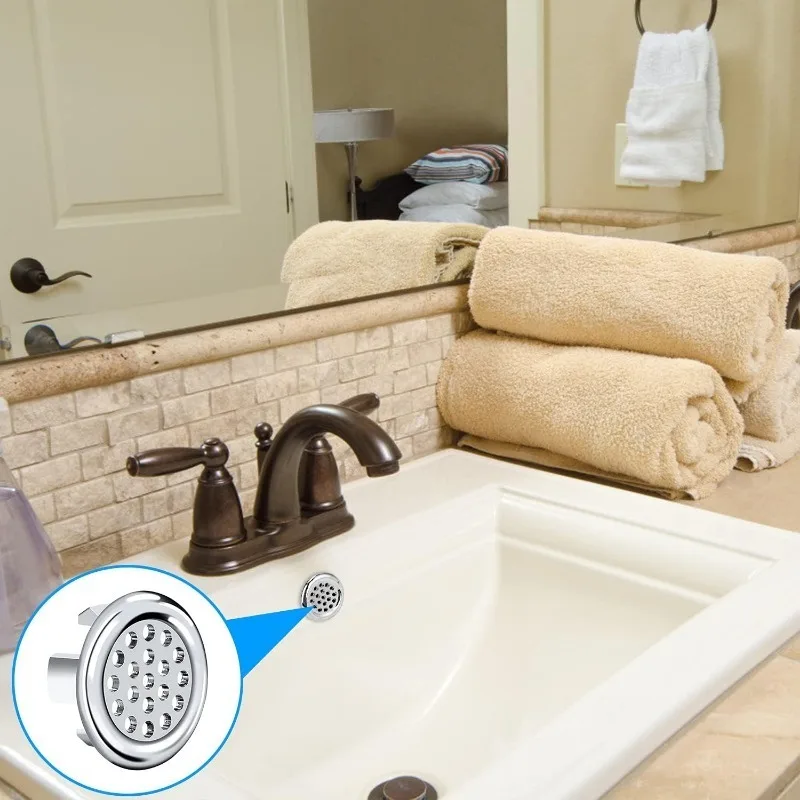 1/4PCS Wash Basin Overflow Ring Plastic Kitchen Bathroom Basin Trim Sink Hole Round Overflow Plug Bath Drain Cap Net Ring