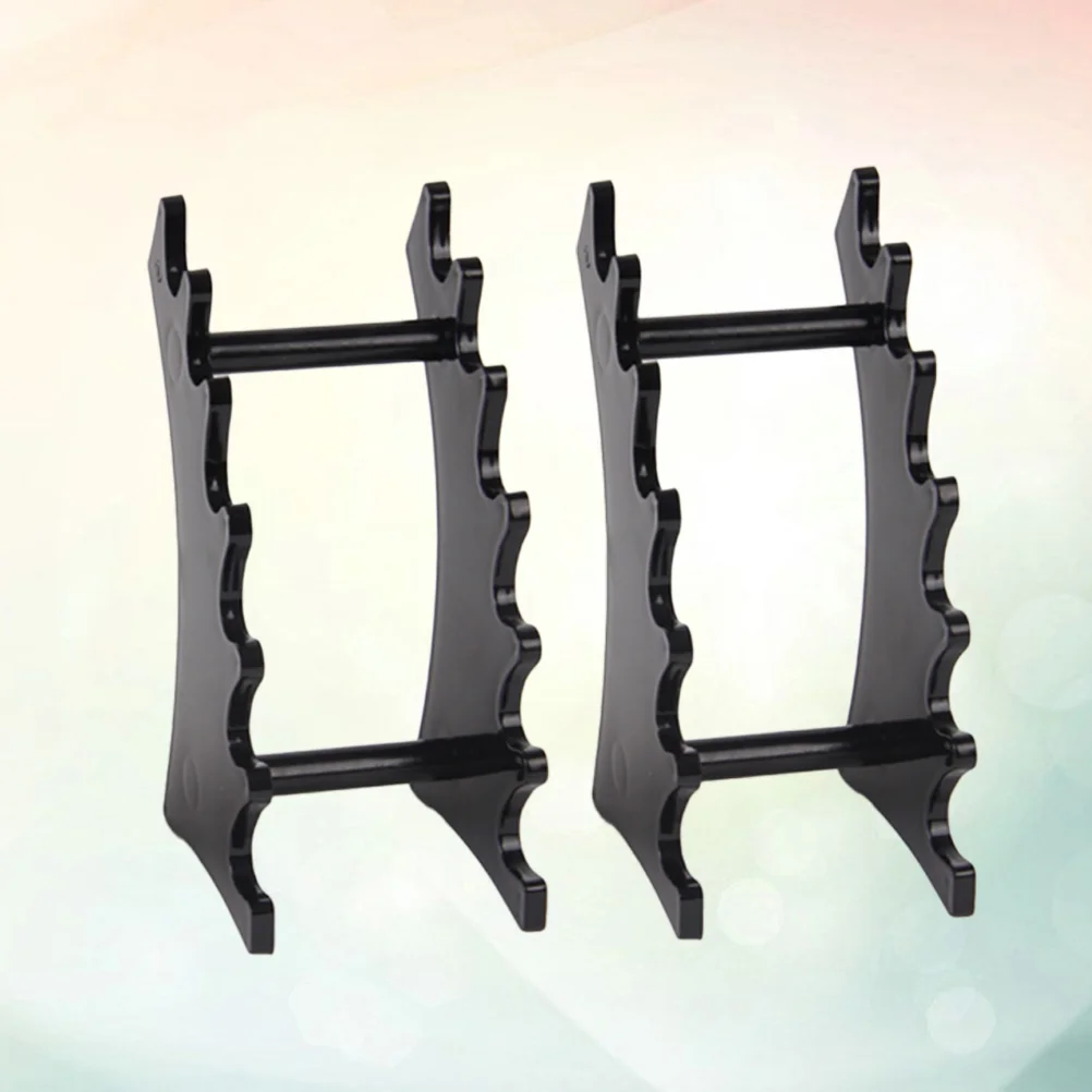 

2 Pcs Ballpoint Pen Display Shelf Multi-grids Holder Desktop Stationery Organier