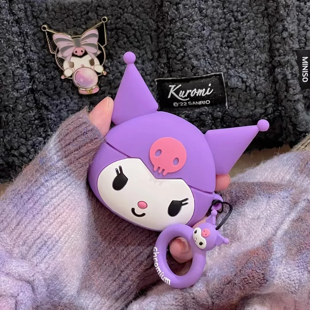 Cartoon Cute Sanrio Kuromi Soft Silicone Per Airpods 3 Custodia Airpods 2 Custodia Airpods Pro 2 Custodia Iphone Accessori Per Auricolari Cover