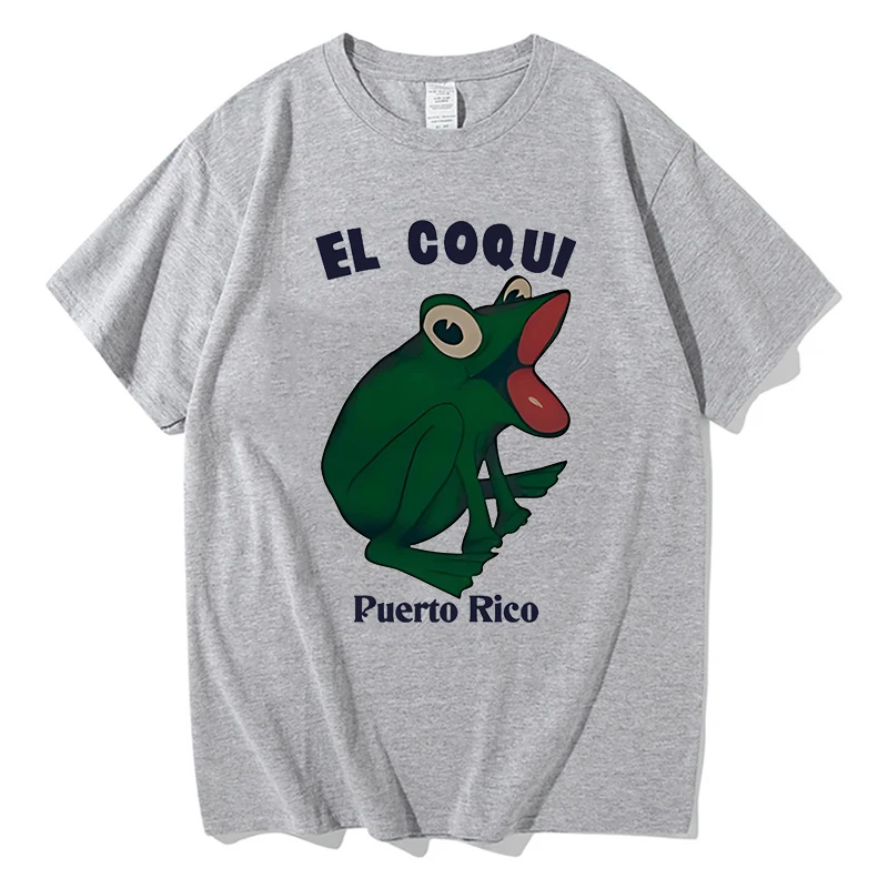 Bad Bunny Debi Tirar Mas Fotos Album Print Tshirt Hip Hop EL COQUI Frog Unisex Fashion Print T-Shirt Pure Cotton Streetwear Tops 4
