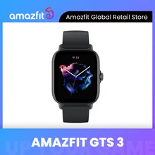 New Amazfit GTS 3 GTS3 GTS-3 Smartwatch  Alexa Built in 1.75-inch AMOLED Display 12-day Battery Life Smart watch for Andriod