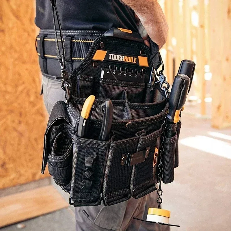 TOUGHBUILT TB-CT-104 Master Electrician's Pouch Shoulder Strap Waist Pack Organizer Toughbuilt Pouch Bag Tool Accessories tool bag tool bags storage bag tool kit bag electric tool bag electricians pouch tool belt organizer tool case