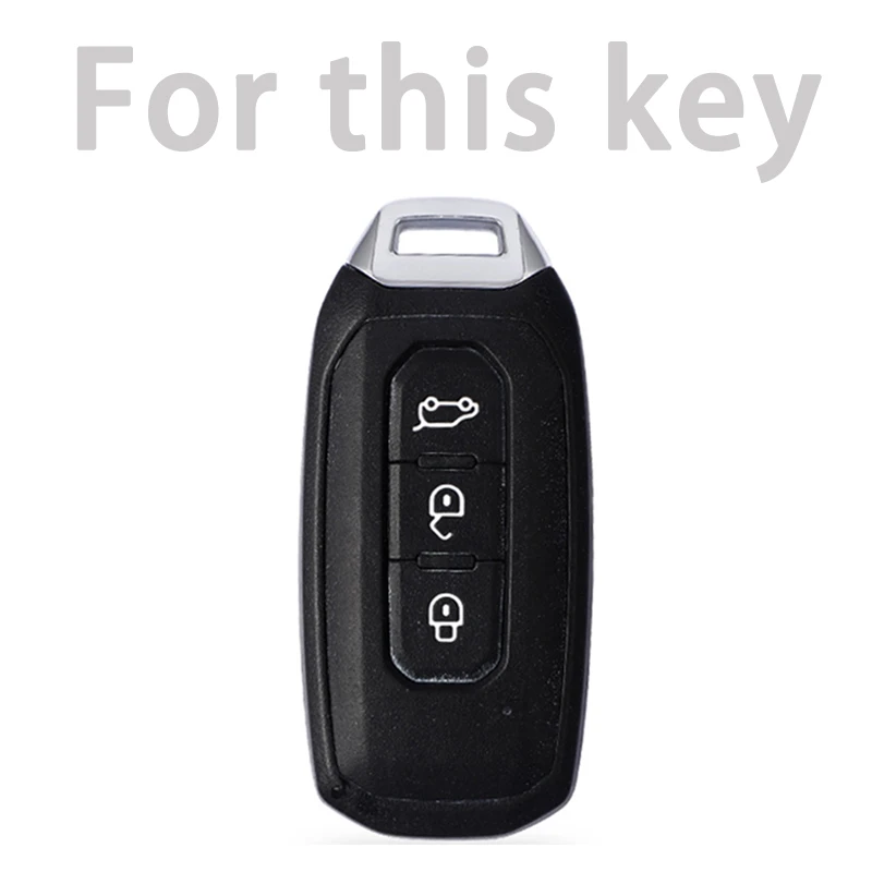 TPU Leather Car Smart Remote Key Cover Case For Ford Territory EV Bag Shell Holder Protector Key Chain Auto Accessories 4
