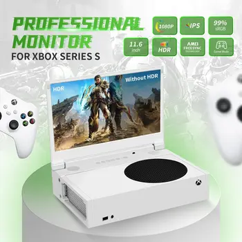 G-STORY 12" 14" 1080P 15.6" 4K Adatto per Xbox Series S, con Stereo 3D 2 HDMI 2 Porte per cuffie HDR Monitor di gioco Schermo IPS