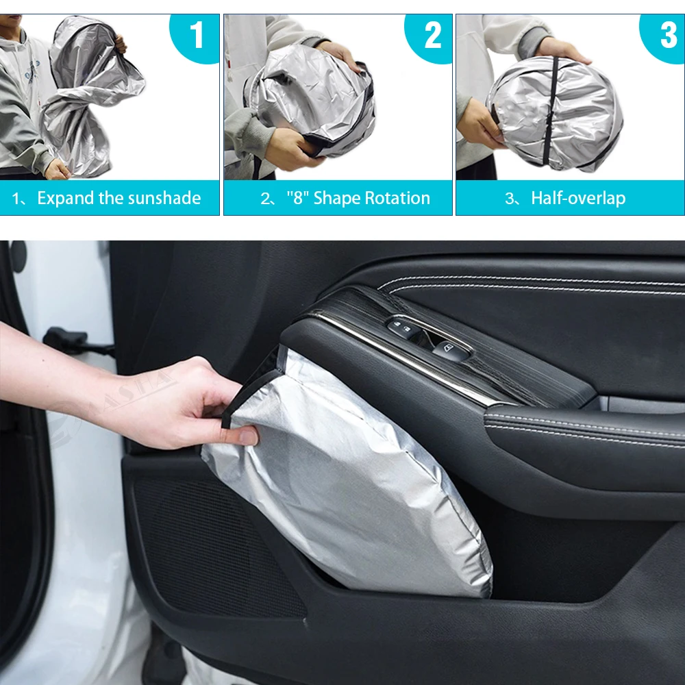 Car Windshield Sun Shade for 2021 2022 2023 2024 Volkswagen VW ID.4 Accessories Reflector Sunshade Offers Protection 6