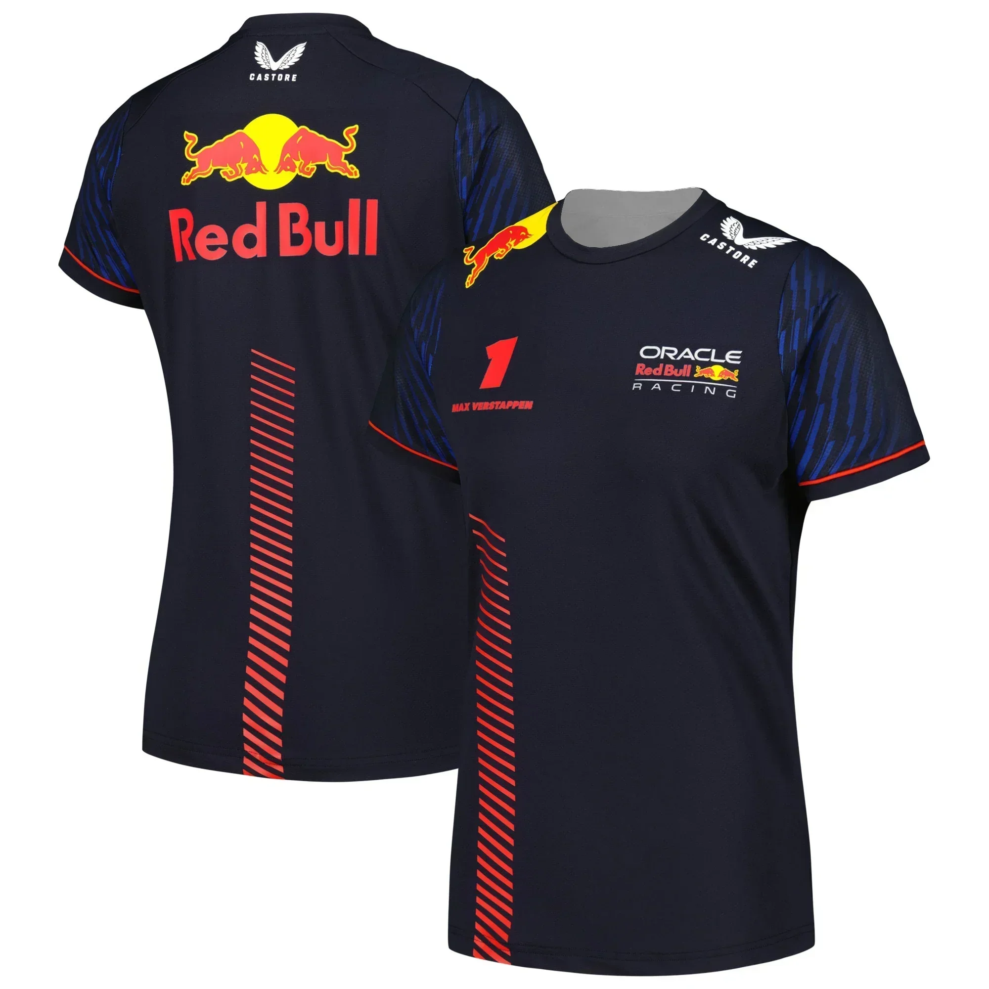 thumbnail image 1 of Camisetas deportivas del equipo de carreras Apprilia, cuello redondo, manga corta, verano, con estampado 3D, transpirables, de secado rápido, para hombres y mujeres, 1 of 4