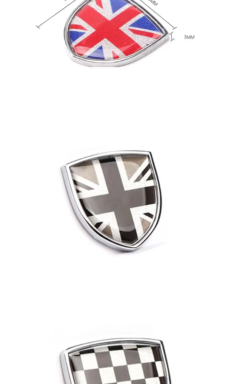 Decorative metal car exterior badge