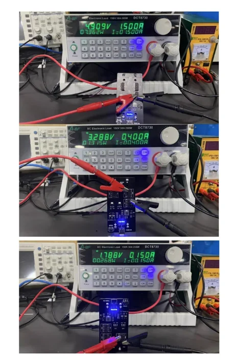 UPS-Stromversorgungsmodul Typ-C, Single-Chip, unterbrechungsfreies Laden und Entladen von 18650-Lithiumbatterien, 1,8 V, 3,3 V, 5 V mit LED-Anzeige – Detail 2
