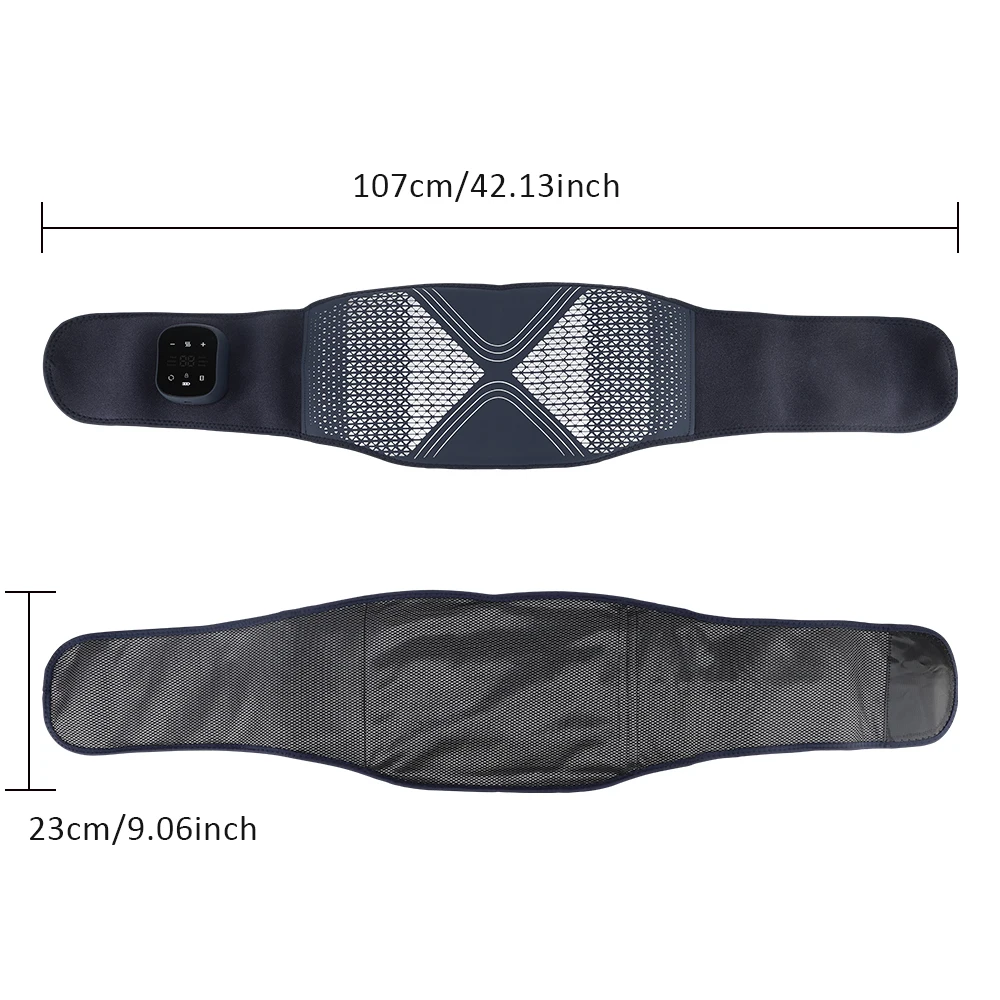Massaggiatore elettrico per la vita lombare con vibrazione intelligente al grafene, riscaldamento elettrico, impastamento a pressione d'aria, massaggio con impacco caldo_voghion.com