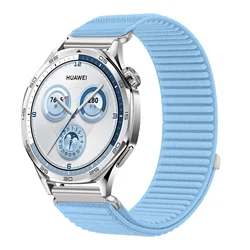18mm Adjustable Universal Nylon Strap - Premium Replacement Bracelet Loop for OPPO watch X2 mini (Light blue)