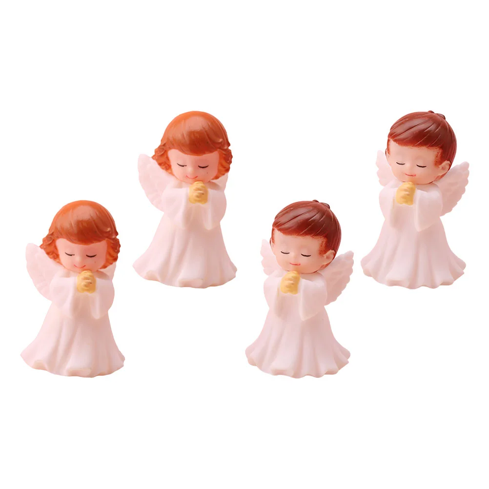 

Praying Angel Statue Small Baby Angel Figurines baby shower Birthday Cake Topper Desktop Ornaments Home Decoration