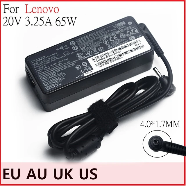 US 20V 3.25A 65W 4.0*1.7mm Laptop Charger For Lenovo IdeaPad 330s 320  100-15 B50-10 YOGA 710 510-14ISK Redmibook 14 13 Adapter - AliExpress