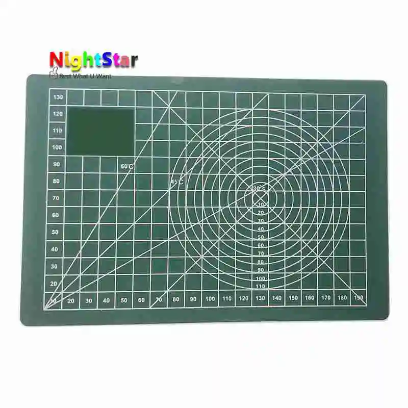 A5 Pvc 사각형 격자 선 자기 회복 커팅 매트 도구, 패브릭 가죽 종이 공예 DIY 도구 22x15x0.3cm