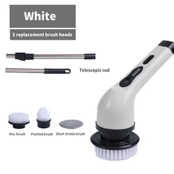 Multifunctional Wireless Electric Cleaning Brush (3 in 1 white)