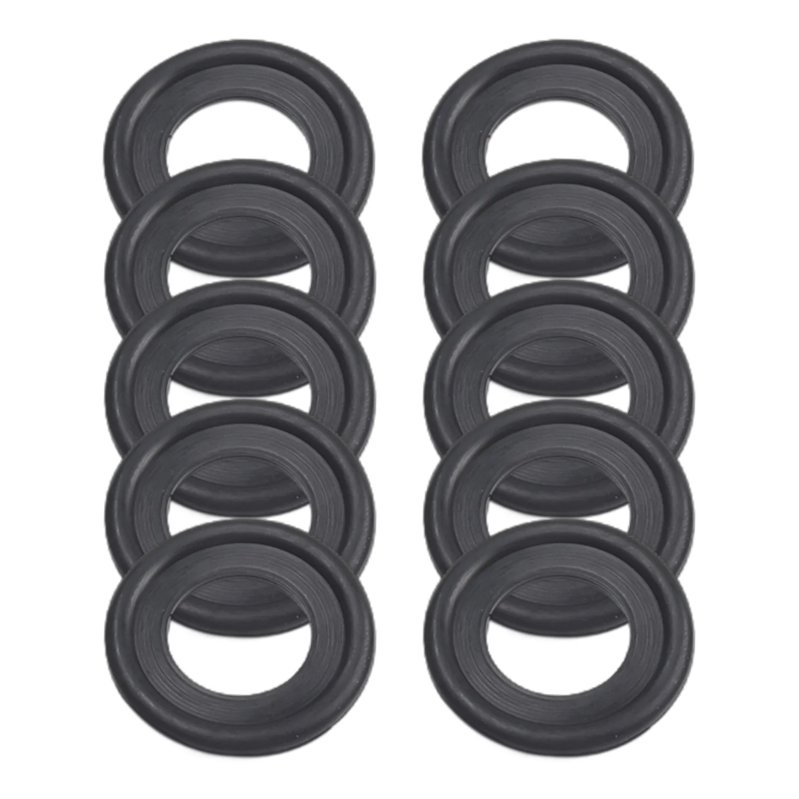 Oil Drain Plug Gasket Oil Drain Plug Seal Washer Sealing Washers Engine Gasket Set 10Pcs M12- M14 Auto Engine Oil Drain Plug Gaskets Rubber Sealing Oil Drain Plug Gasket Washer Replacement 12616850