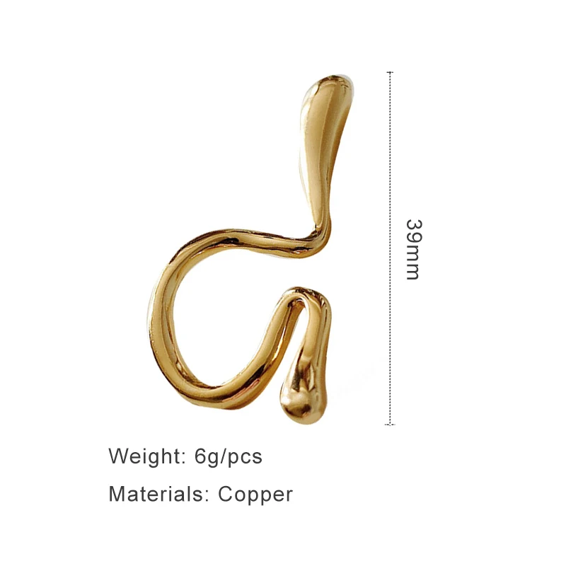 One Pair Irregular Non-pierced Earrings For Women Fashion Jewelry Trendy Punk Ear Clip Cuff Accessories Gifts ear clip earrings clip earrings ear clip ear accessories