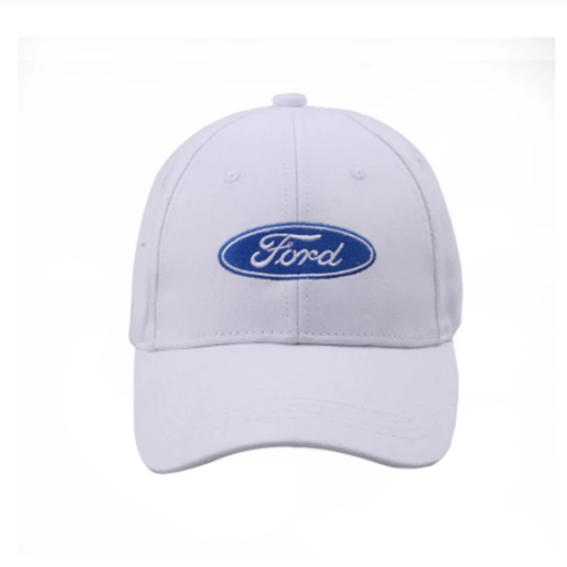 New Style Metal Buckle Motocycle Women Hat Unisex Embroidery Ford Car Brand Logo Casual Black Baseball Cap MEN |